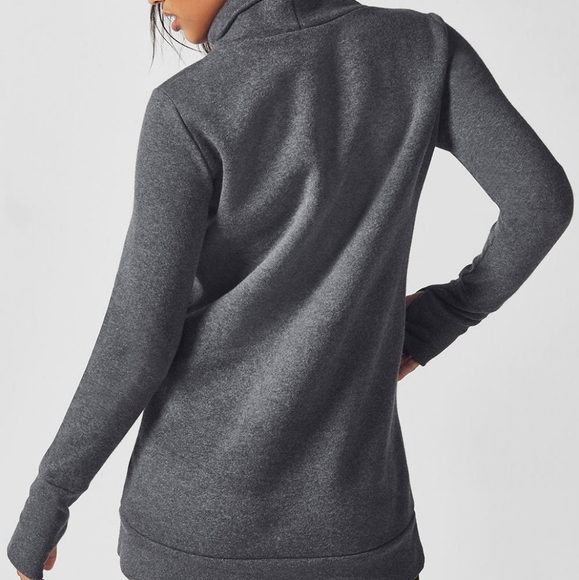 Zaylee Funnel Neck Tunic Fabletics Grey - Picture 2 of 5